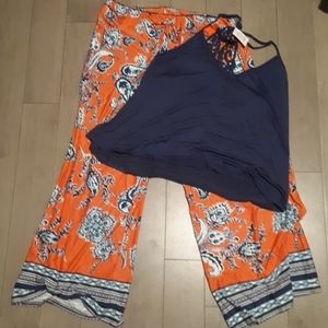 In Bloom Tank and Pants Pajama Set